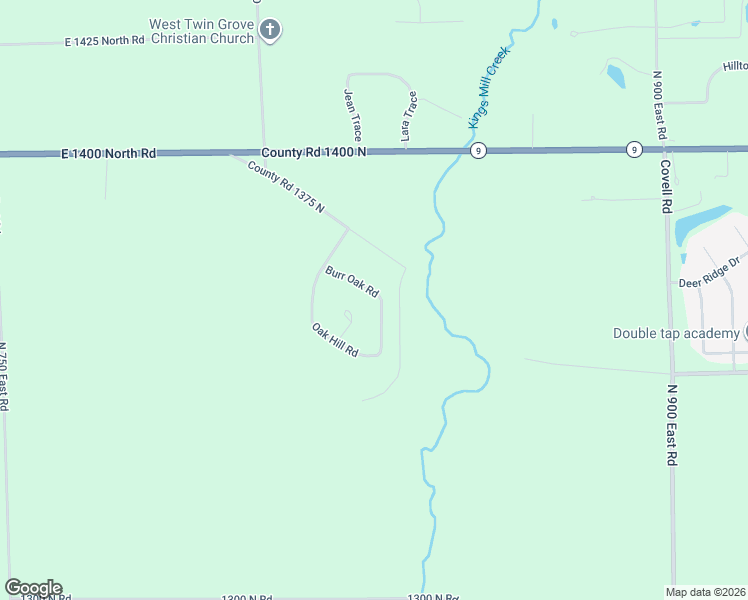 map of restaurants, bars, coffee shops, grocery stores, and more near 13598 Burr Oak Road in Bloomington