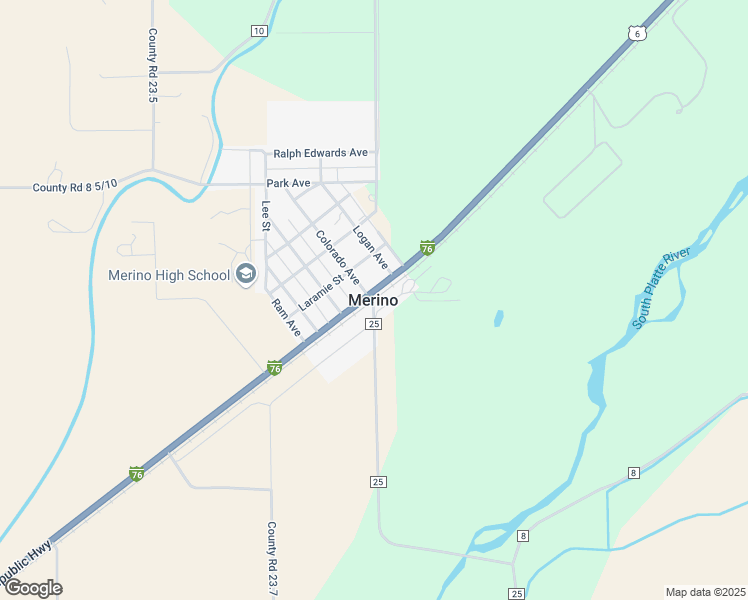 map of restaurants, bars, coffee shops, grocery stores, and more near in Merino