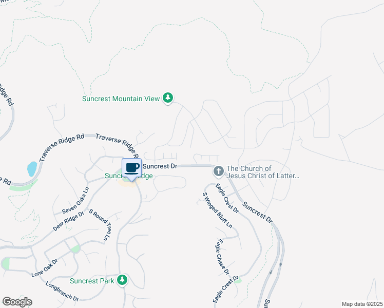 map of restaurants, bars, coffee shops, grocery stores, and more near 14768 Deer Park Lane in Draper