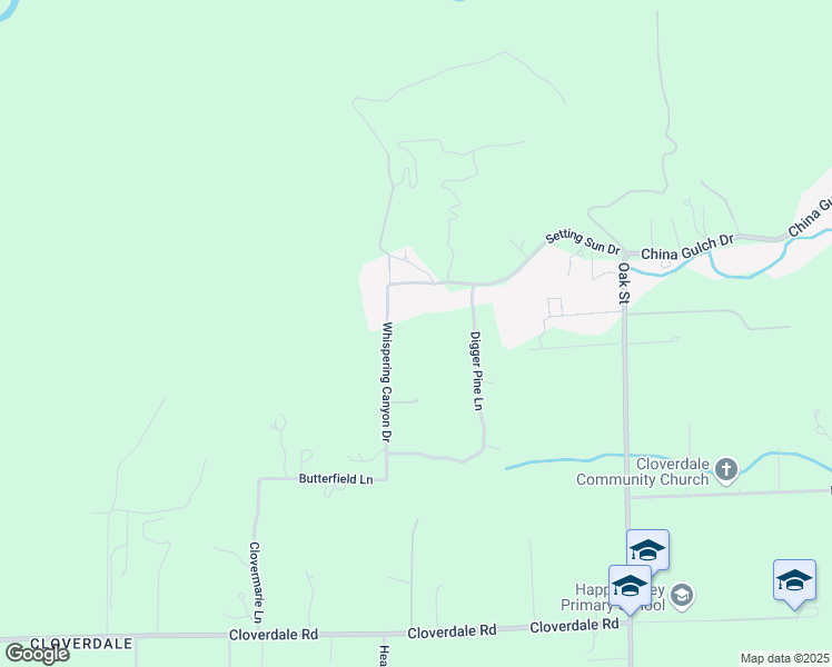 map of restaurants, bars, coffee shops, grocery stores, and more near 6791 Whispering Canyon Drive in Anderson