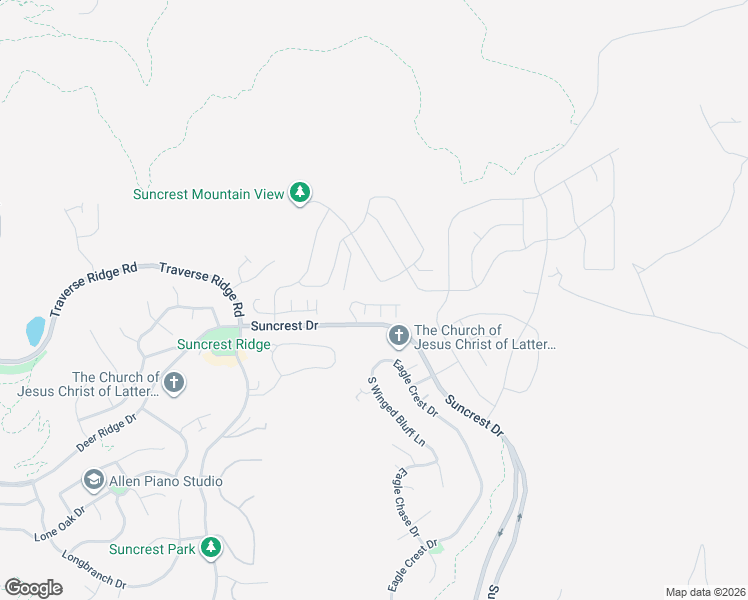 map of restaurants, bars, coffee shops, grocery stores, and more near 2311 Deer Park Lane in Draper