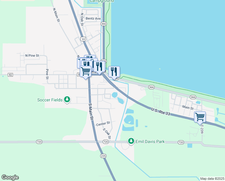 map of restaurants, bars, coffee shops, grocery stores, and more near 290 East Harrison Street in Lakeview