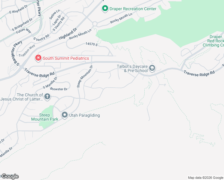 map of restaurants, bars, coffee shops, grocery stores, and more near 713 Draper Heights Way in Draper