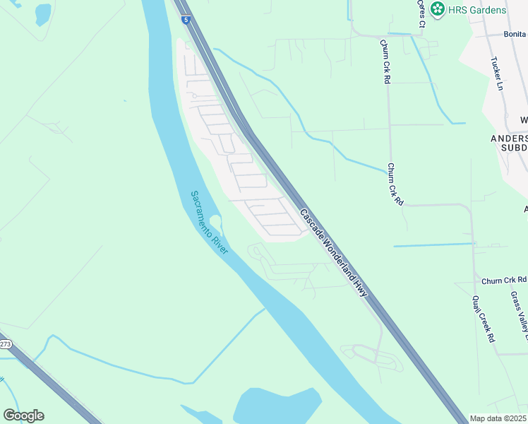 map of restaurants, bars, coffee shops, grocery stores, and more near 2370 Lazy Landing Drive in Redding