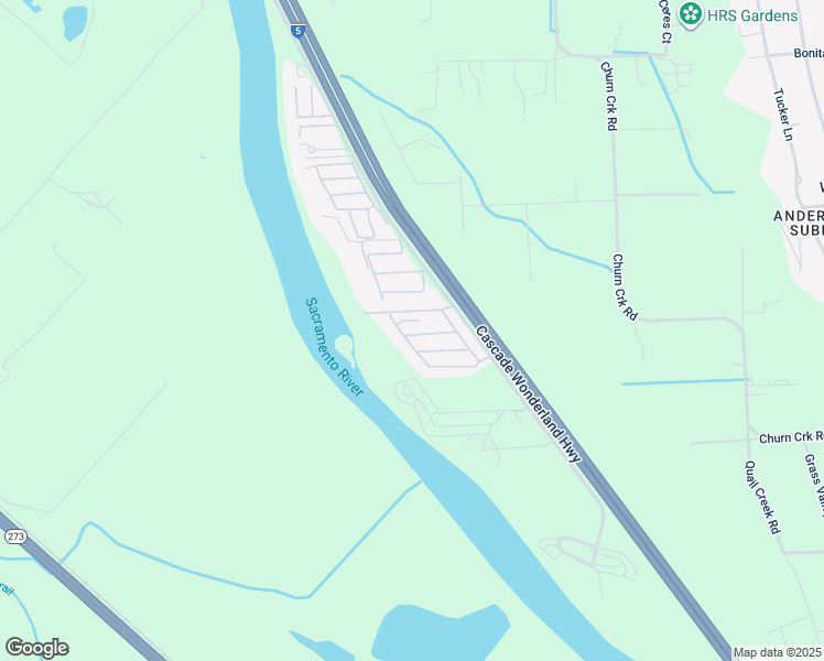 map of restaurants, bars, coffee shops, grocery stores, and more near 2370 Lazy Landing Drive in Redding
