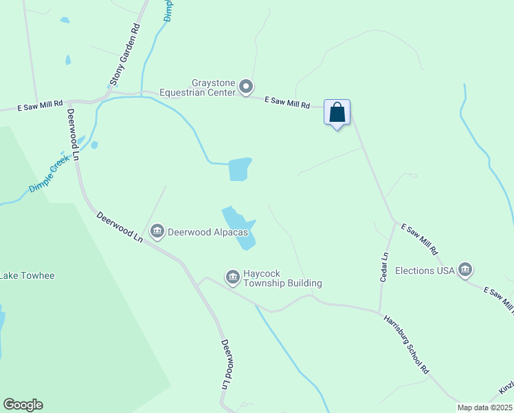 map of restaurants, bars, coffee shops, grocery stores, and more near 1773 Country Lane in Quakertown