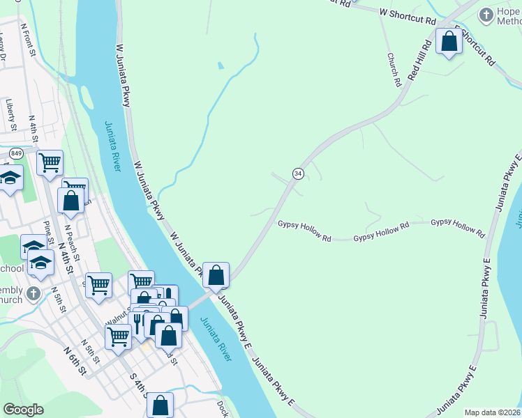 map of restaurants, bars, coffee shops, grocery stores, and more near 35 Red Hill Road in Newport