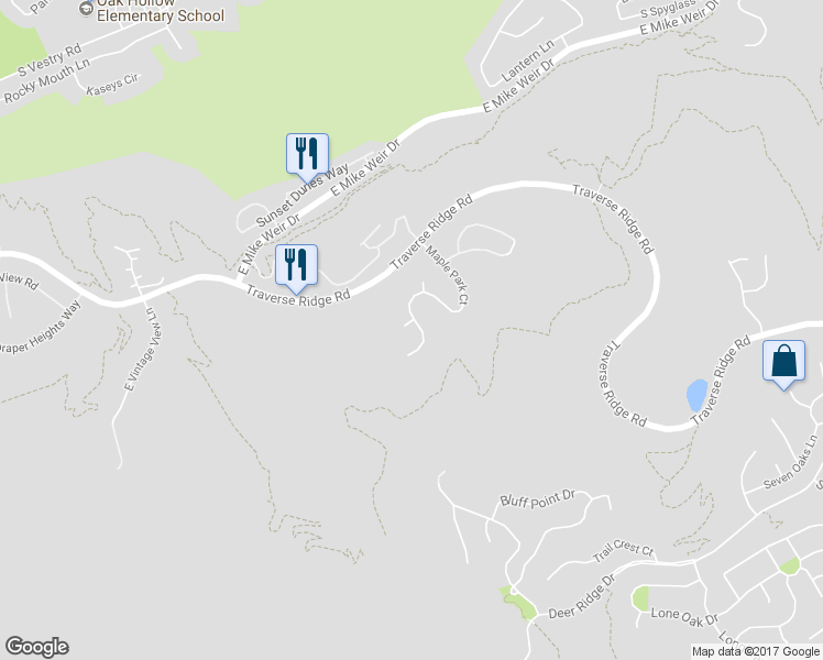 map of restaurants, bars, coffee shops, grocery stores, and more near 1272 South Wild Maple Court in Draper