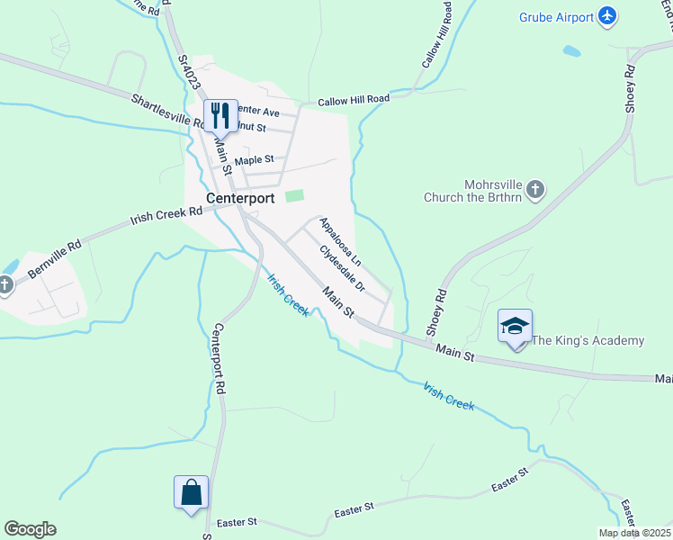 map of restaurants, bars, coffee shops, grocery stores, and more near 1917 Clydesdale Drive in Mohrsville