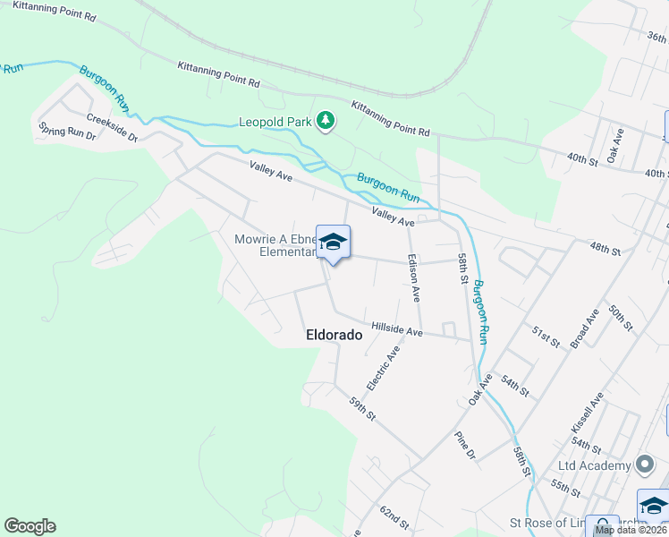 map of restaurants, bars, coffee shops, grocery stores, and more near 853-859 Hillside Avenue in Altoona