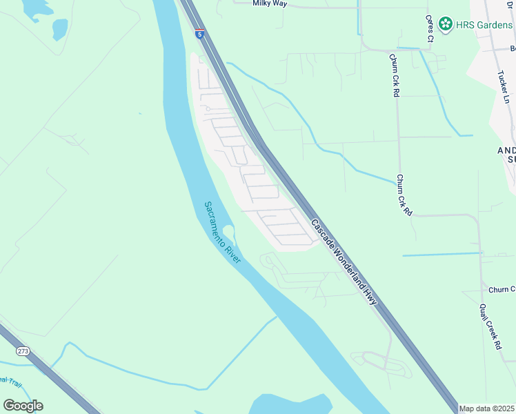 map of restaurants, bars, coffee shops, grocery stores, and more near 2370 Lazy Landing Drive in Redding