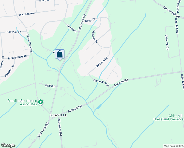 map of restaurants, bars, coffee shops, grocery stores, and more near 8 Homestead Place in Flemington
