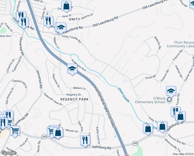 map of restaurants, bars, coffee shops, grocery stores, and more near 700 Anderson Avenue in Pittsburgh