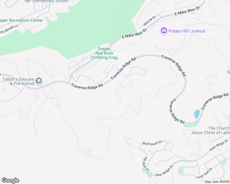 map of restaurants, bars, coffee shops, grocery stores, and more near 1272 South Wild Maple Court in Draper