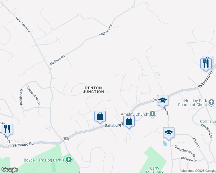 map of restaurants, bars, coffee shops, grocery stores, and more near 275 Red Oak Drive in Pittsburgh