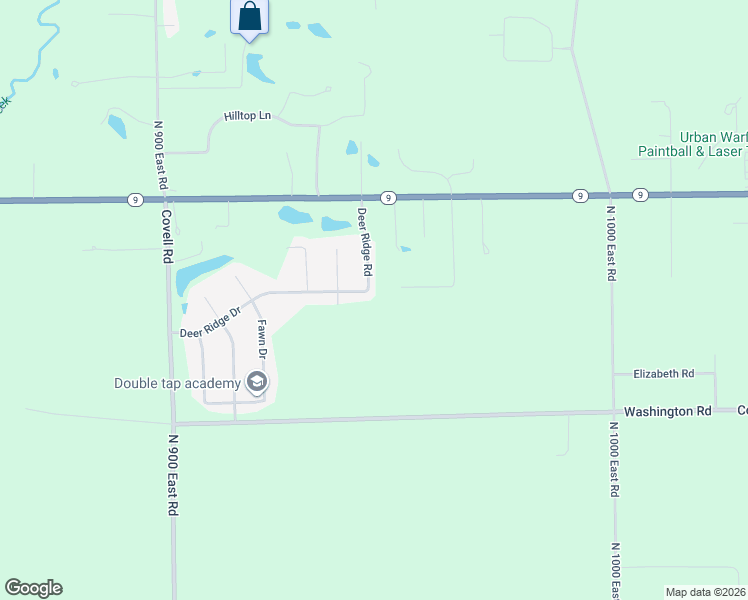 map of restaurants, bars, coffee shops, grocery stores, and more near 13765 Deer Ridge Road in Bloomington