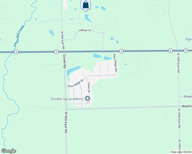 map of restaurants, bars, coffee shops, grocery stores, and more near 9257 Deer Ridge Drive in Bloomington