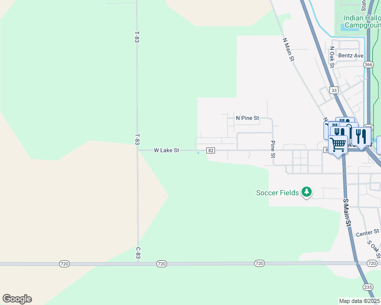 map of restaurants, bars, coffee shops, grocery stores, and more near 11875-12011 West Lake Street in Lakeview