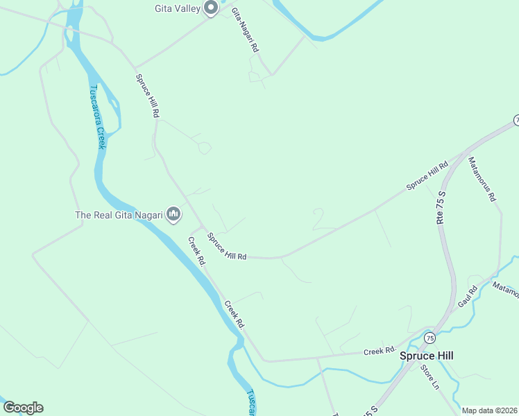 map of restaurants, bars, coffee shops, grocery stores, and more near 1596 Spruce Hill Road in Port Royal