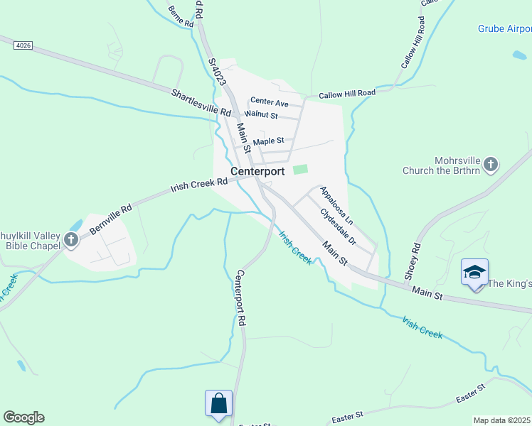 map of restaurants, bars, coffee shops, grocery stores, and more near 306 Centerport Road in Mohrsville