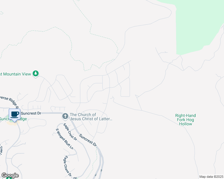 map of restaurants, bars, coffee shops, grocery stores, and more near 14694 Canyon Pointe Road in Draper