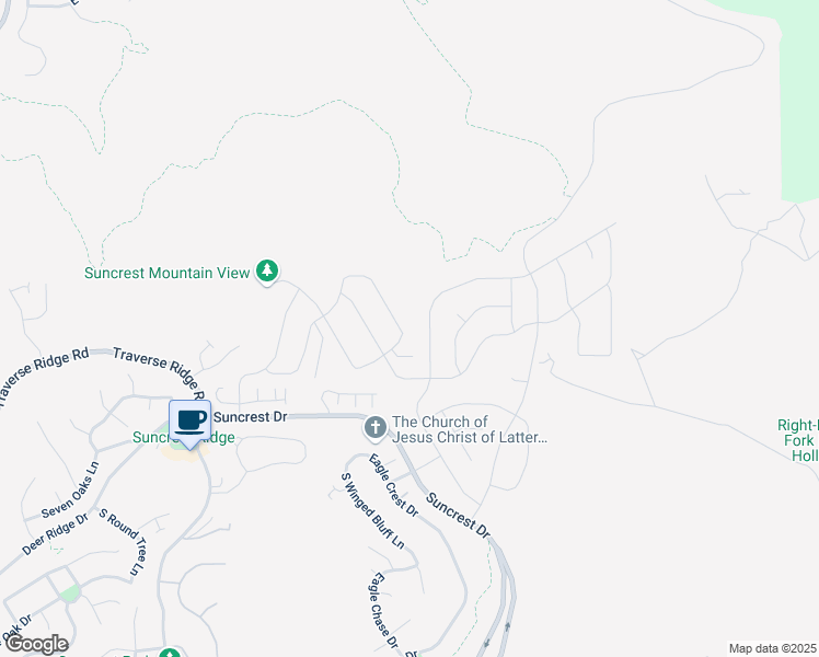 map of restaurants, bars, coffee shops, grocery stores, and more near 14711 Ravine Rock Way in Draper