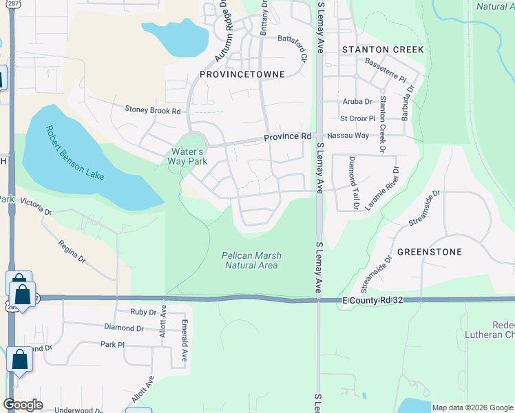 map of restaurants, bars, coffee shops, grocery stores, and more near 909 Snowy Plain Road in Fort Collins