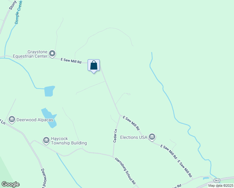 map of restaurants, bars, coffee shops, grocery stores, and more near 1765 East Saw Mill Road in Quakertown