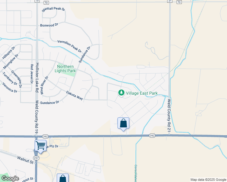 map of restaurants, bars, coffee shops, grocery stores, and more near Valleybrook Drive in Windsor