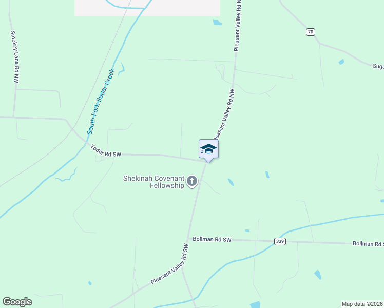 map of restaurants, bars, coffee shops, grocery stores, and more near 9477 Yoder Road Southwest in Sugarcreek