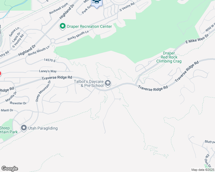 map of restaurants, bars, coffee shops, grocery stores, and more near 909 East Rosebud Court in Draper