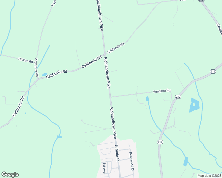 map of restaurants, bars, coffee shops, grocery stores, and more near 1329 Richlandtown Pike in Quakertown