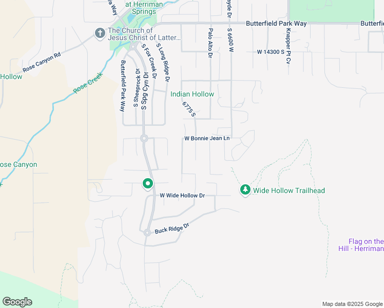 map of restaurants, bars, coffee shops, grocery stores, and more near 14654 South Ward Hills Circle in Herriman