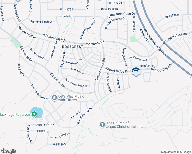 map of restaurants, bars, coffee shops, grocery stores, and more near 5098 West Fortrose Drive in Herriman
