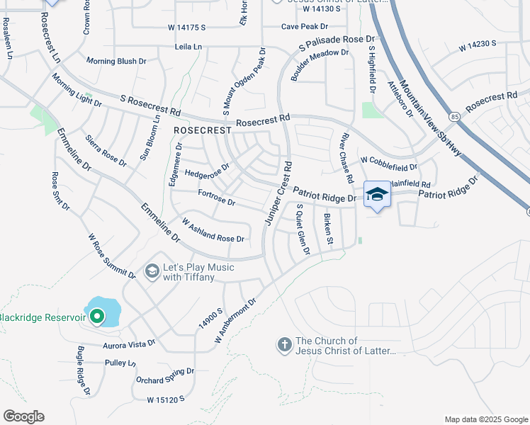 map of restaurants, bars, coffee shops, grocery stores, and more near 5098 West Fortrose Drive in Herriman
