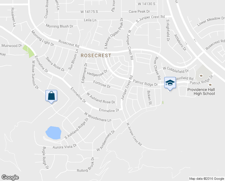 map of restaurants, bars, coffee shops, grocery stores, and more near 5093 Fortrose Dr in Herriman