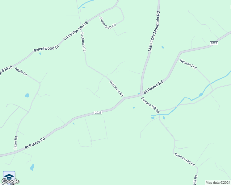 map of restaurants, bars, coffee shops, grocery stores, and more near 5320 Bachman Road in Macungie