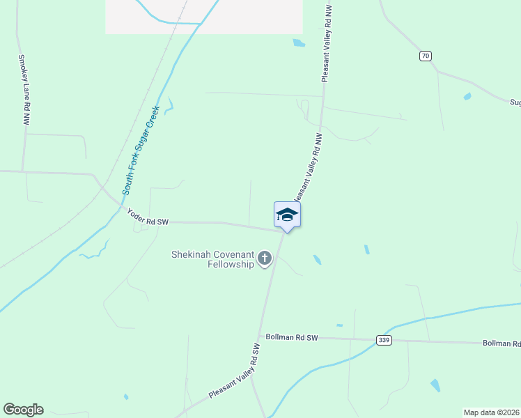 map of restaurants, bars, coffee shops, grocery stores, and more near 9477 Yoder Road Southwest in Sugarcreek