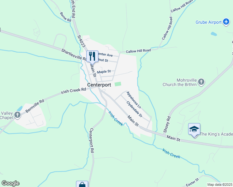 map of restaurants, bars, coffee shops, grocery stores, and more near 1954 Appaloosa Lane in Mohrsville