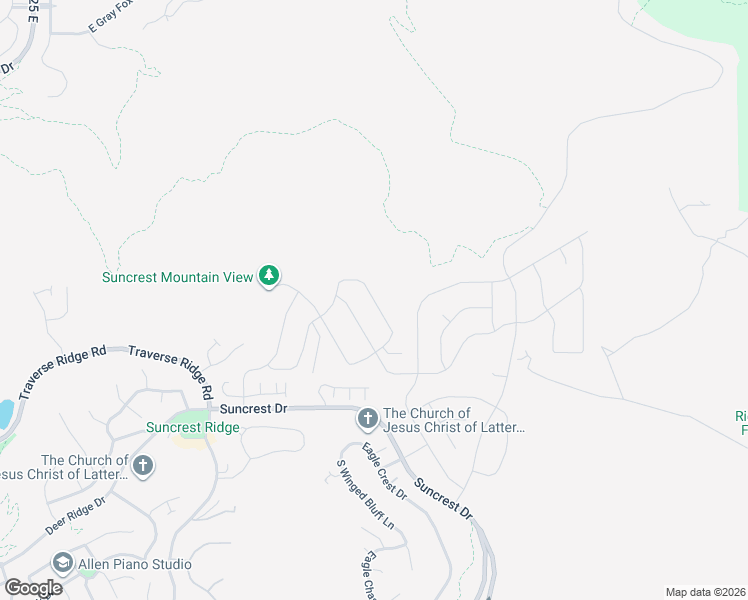 map of restaurants, bars, coffee shops, grocery stores, and more near Ravine Rock Way in Draper