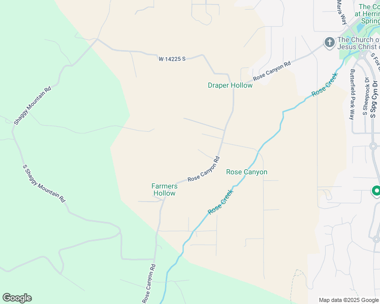 map of restaurants, bars, coffee shops, grocery stores, and more near 14662 Rose Canyon Road in Herriman