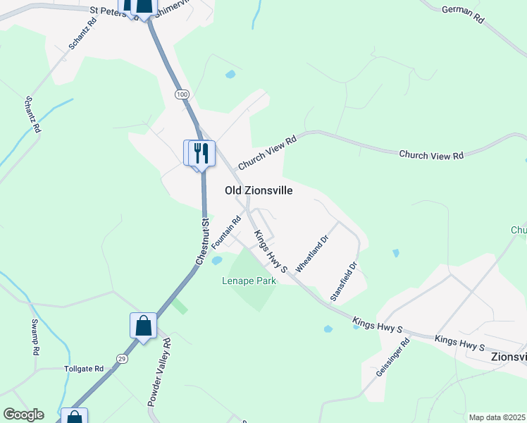 map of restaurants, bars, coffee shops, grocery stores, and more near 5983 Garden Alley in Zionsville