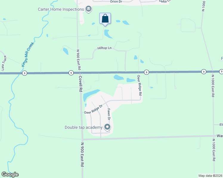 map of restaurants, bars, coffee shops, grocery stores, and more near 9257 Deer Ridge Drive in Bloomington