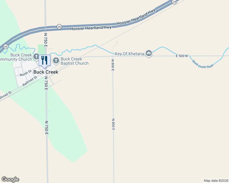 map of restaurants, bars, coffee shops, grocery stores, and more near 4719 North 800 East in Lafayette