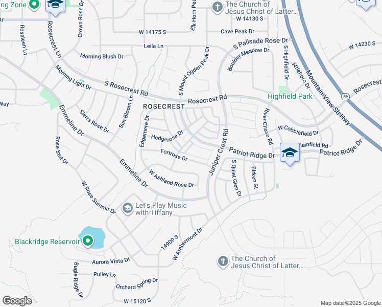 map of restaurants, bars, coffee shops, grocery stores, and more near 5102 Valmont Way in Herriman