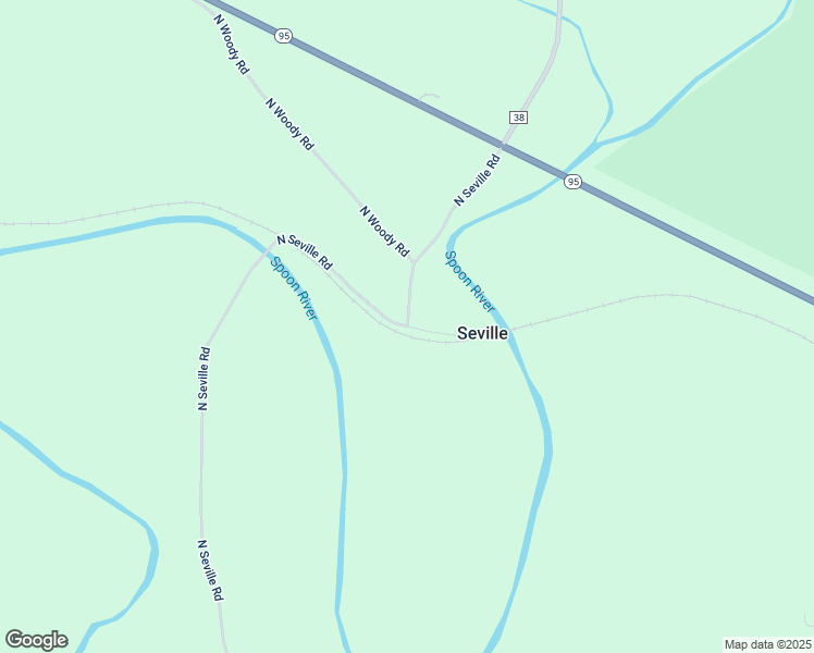map of restaurants, bars, coffee shops, grocery stores, and more near North Seville Road in Fulton County