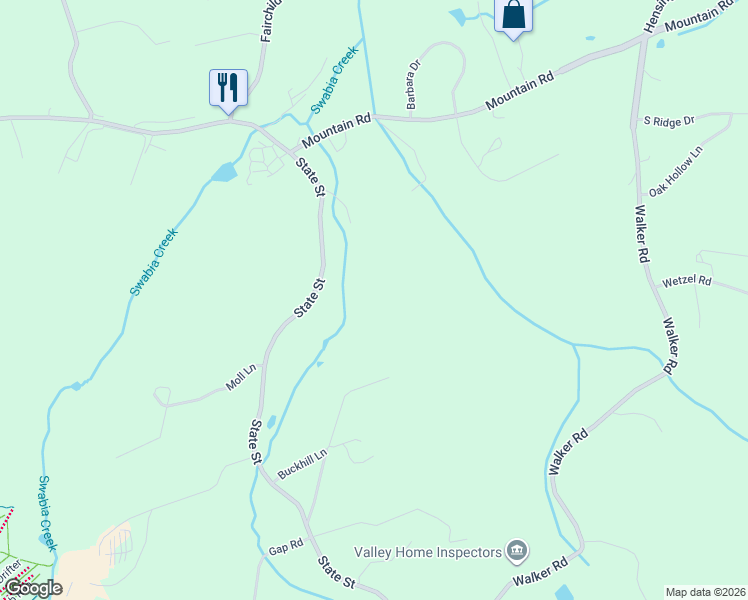 map of restaurants, bars, coffee shops, grocery stores, and more near 98 Stonewall Lane in Alburtis
