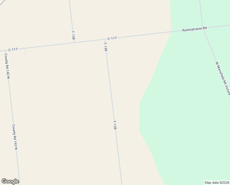 map of restaurants, bars, coffee shops, grocery stores, and more near 8268 Township Road 138 in West Mansfield