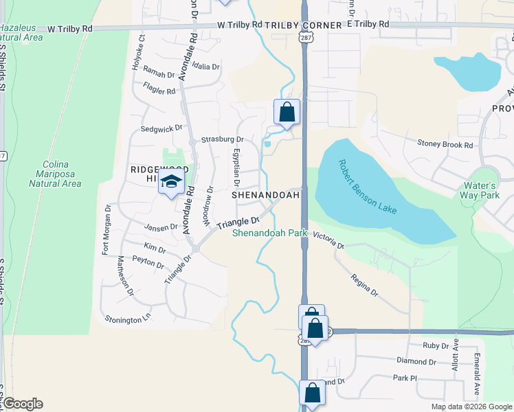 map of restaurants, bars, coffee shops, grocery stores, and more near 214 Cleopatra Street in Fort Collins
