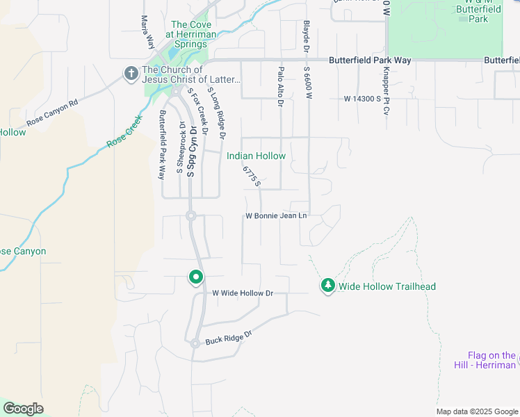 map of restaurants, bars, coffee shops, grocery stores, and more near 6724 West 14600 South in Herriman